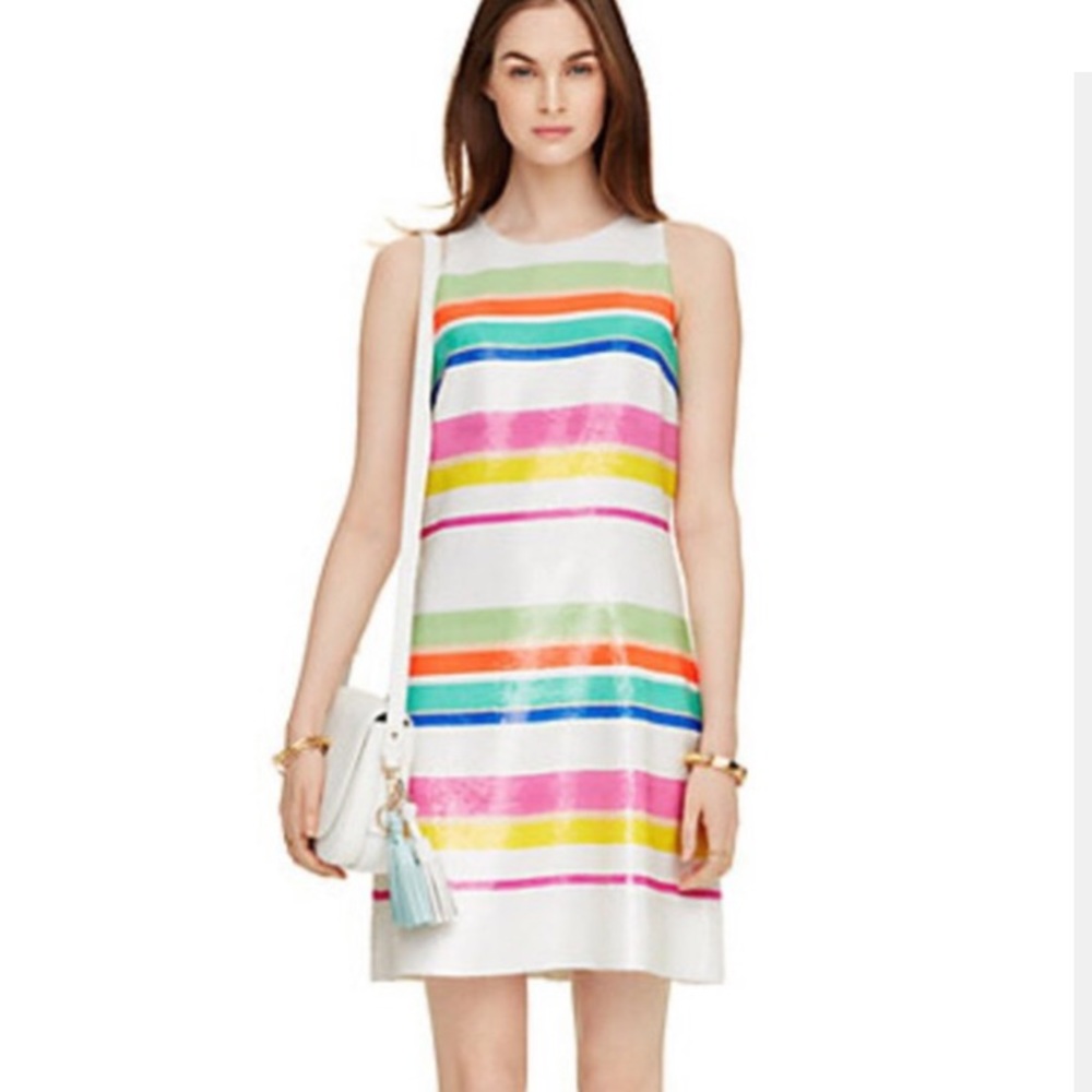 brand new kate spade sparkly stripe dress